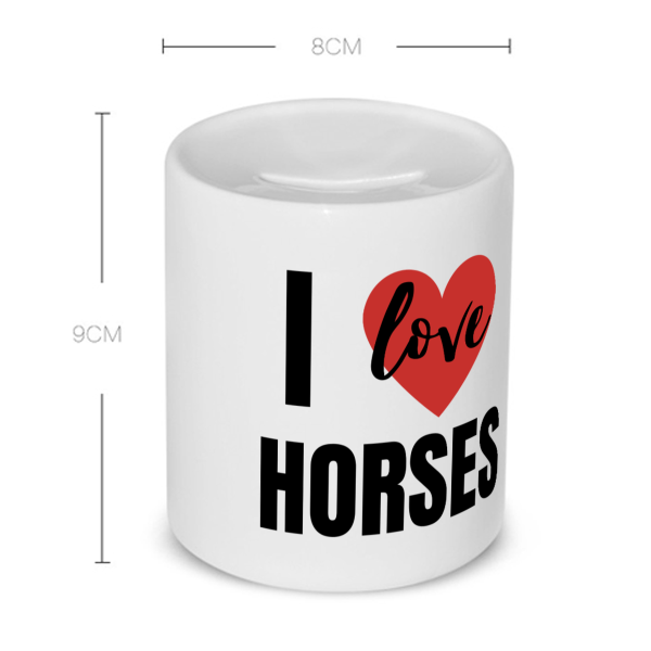 i love horses Spaarpot