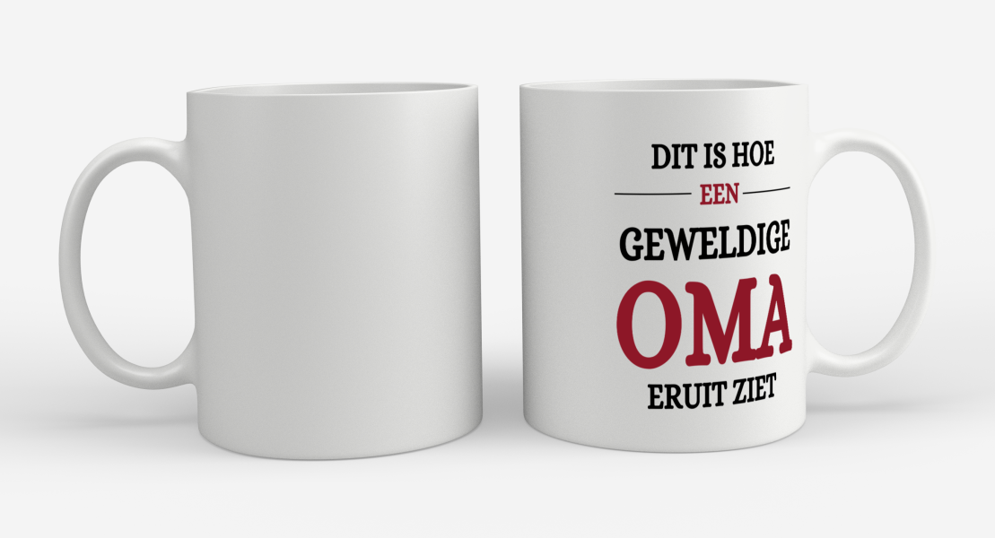 geweldige oma eruit ziet Koffiemok - Theemok