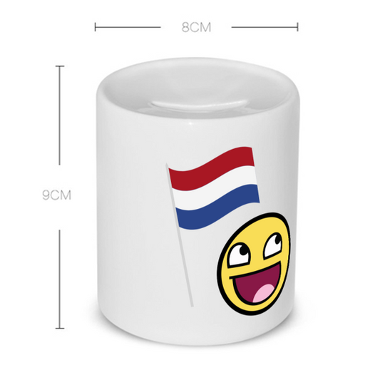 nederlandse vlag smiley Spaarpot