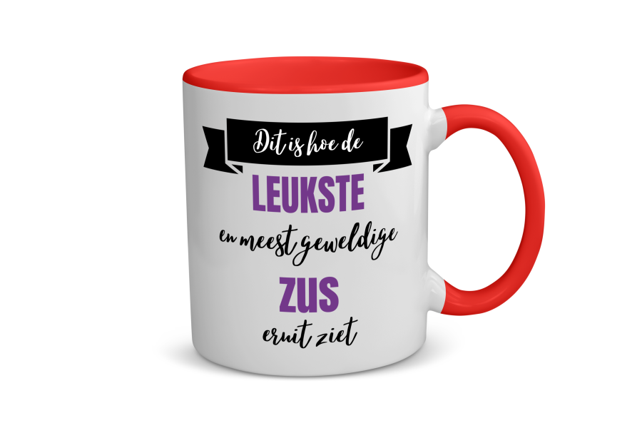 leukste zus eruit ziet Koffiemok - Theemok