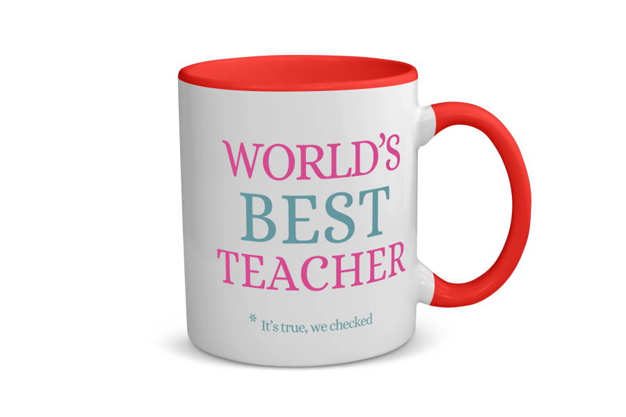 world's best teacher Koffiemok - Theemok