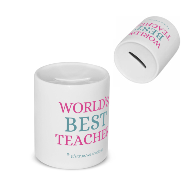 world's best teacher Spaarpot