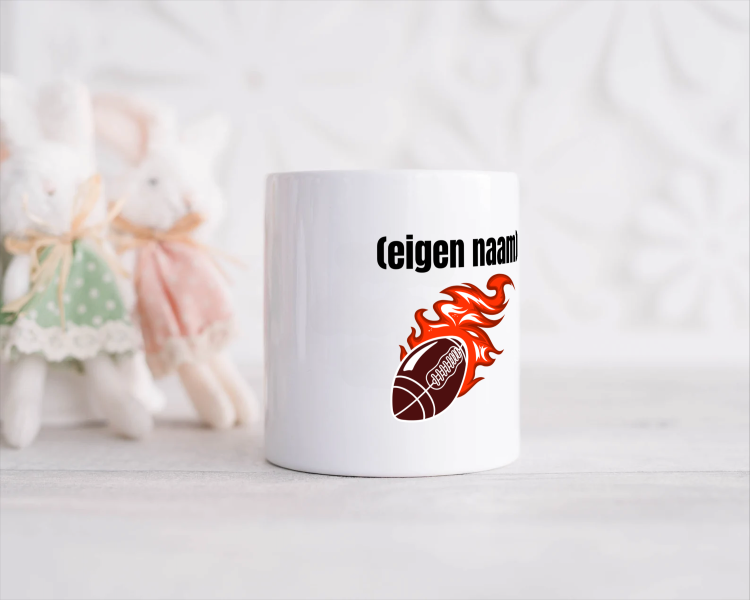 rugbybal vuur met eigen naam Spaarpot