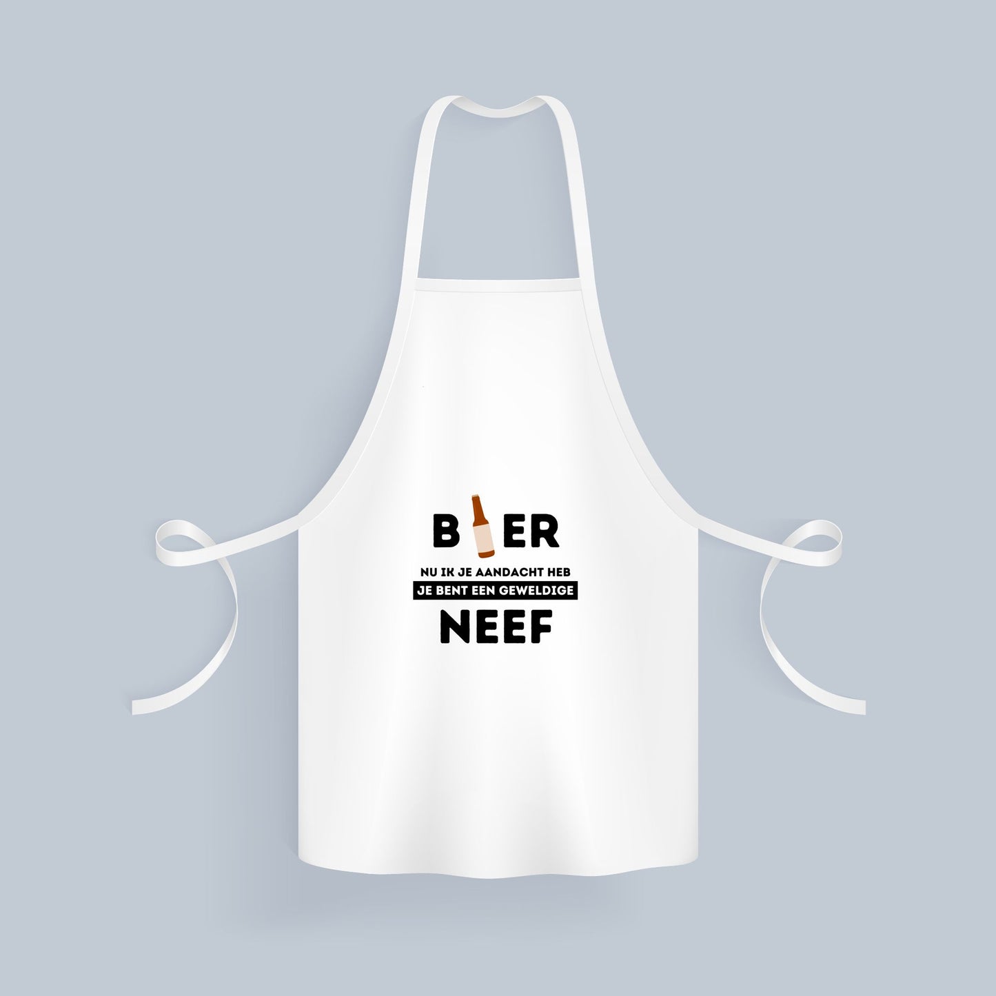 bier, nu ik je aandacht heb je bent een geweldige neef Keukenschort