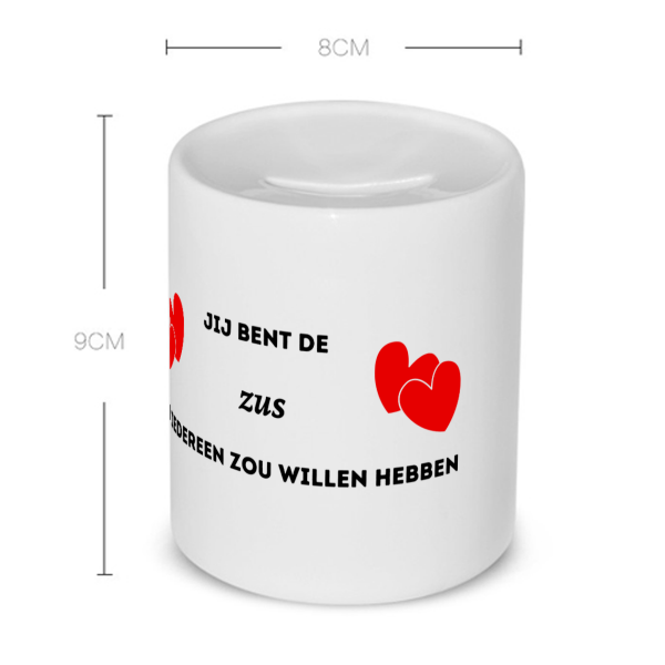 jij bent de zus die iedereen zou willen hebben Spaarpot