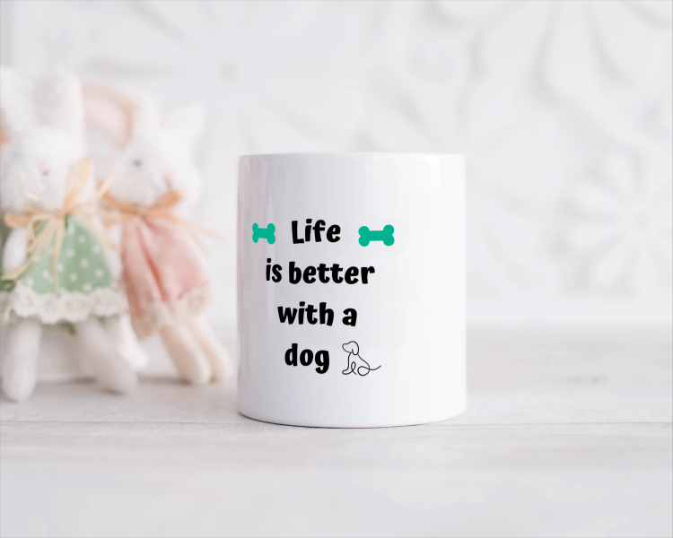 life is better with a dog Spaarpot
