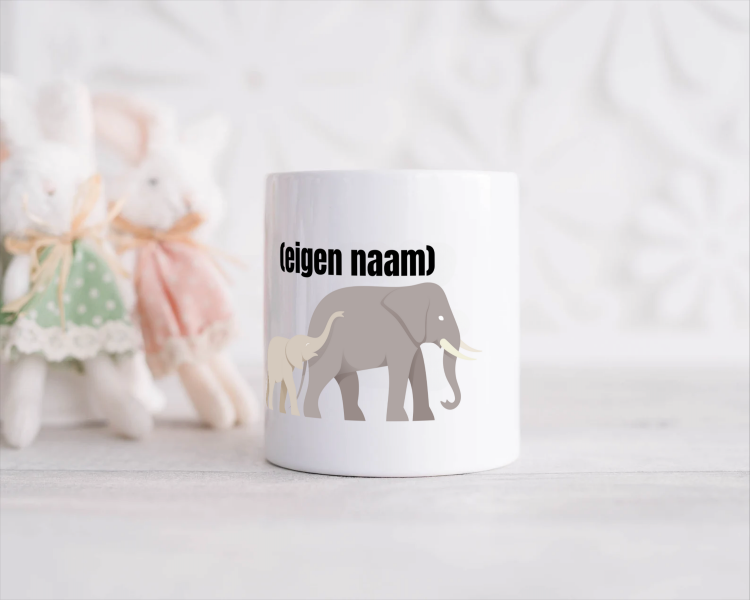 olifant en kleine met eigen naam Spaarpot