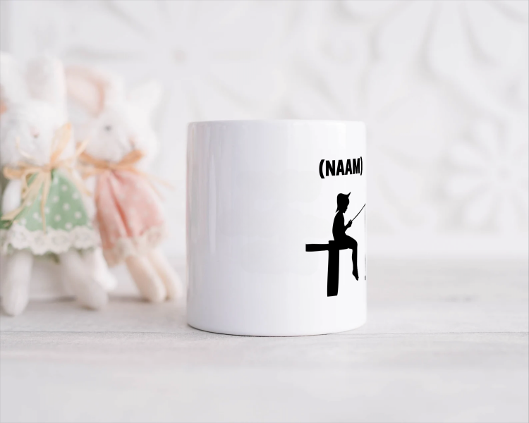 vissen mok met eigen naam Spaarpot