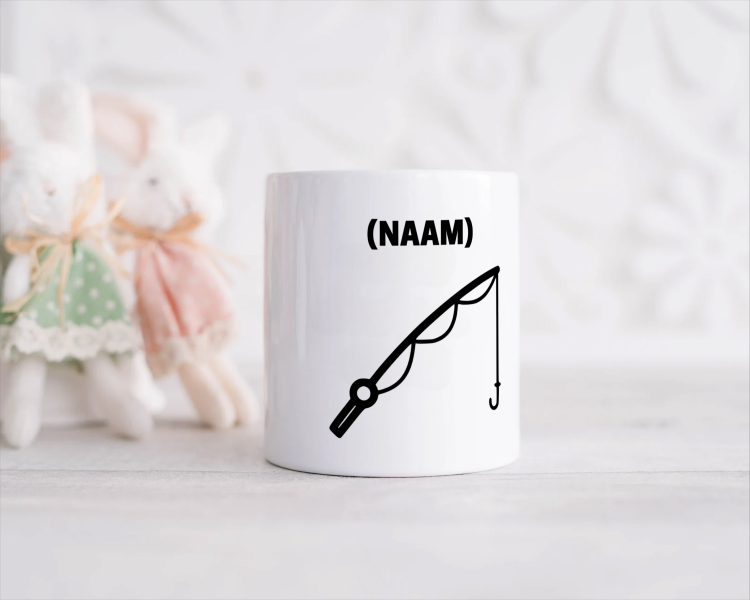 vissen mok met eigen naam Spaarpot