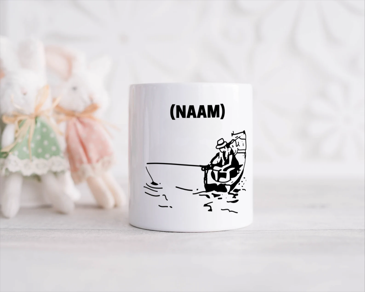 vissen mok met eigen naam Spaarpot