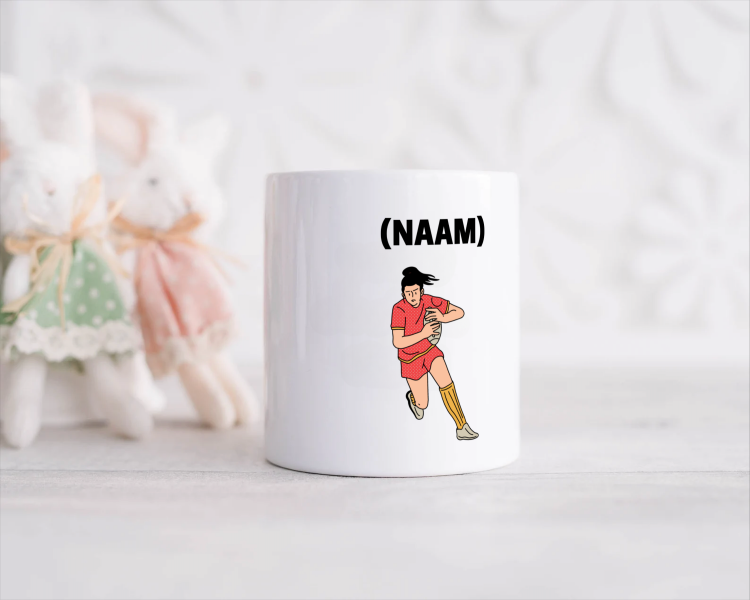 rugby mok met eigen naam Spaarpot