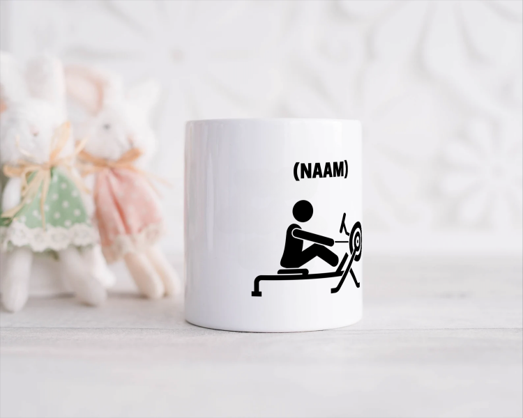 roeien mok met eigen naam Spaarpot