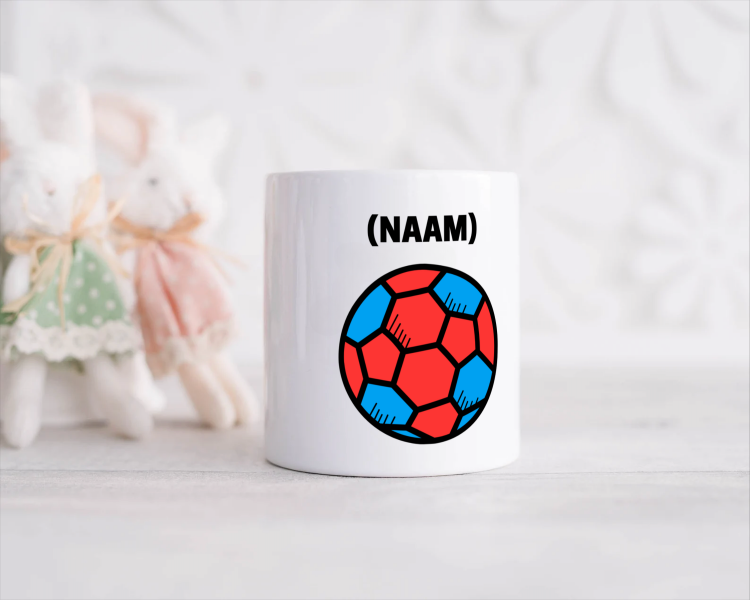 handbal mok met eigen naam Spaarpot