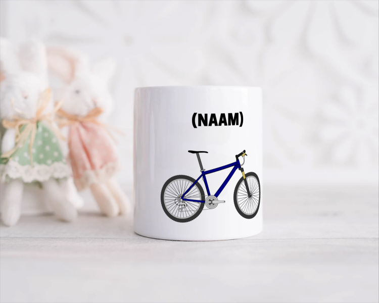 mountainbike mok met eigen naam Spaarpot