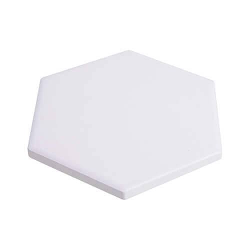 Keramische Onderzetter Hexagon – Met Kurk (Personaliseerbaar)