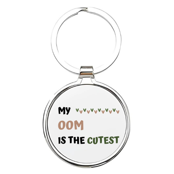my oom is the cutest Sleutelhanger