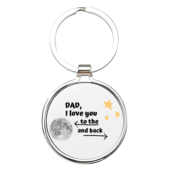 dad i love you to the moon and back Sleutelhanger