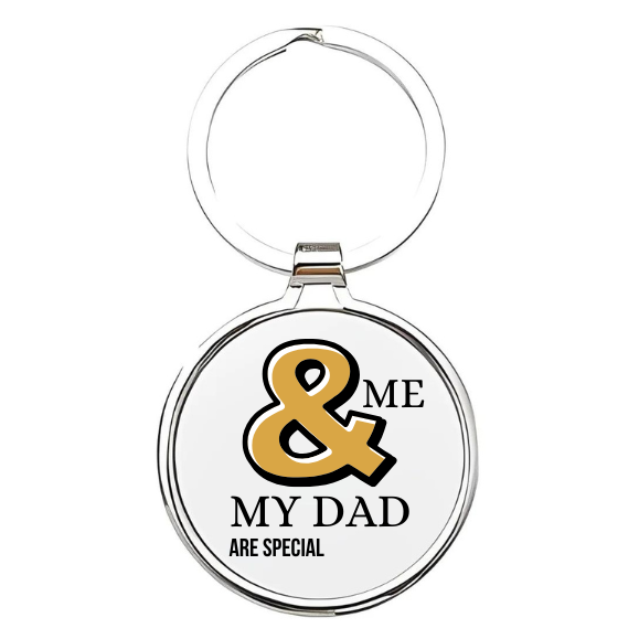 me & my dad are special Sleutelhanger