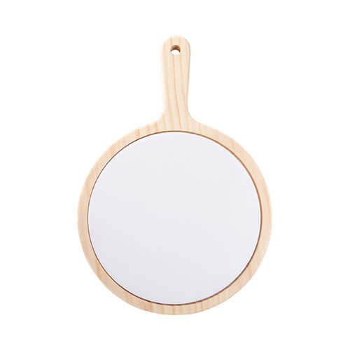 Houten Kaasplank Rond met Keramische Tegel (Personaliseerbaar)