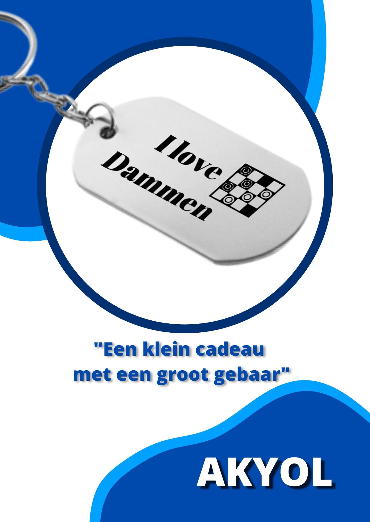 i love dammen sleutelhanger