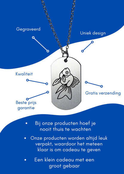 goudvis ketting