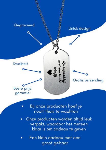 zo superblij met een tante als jij ketting