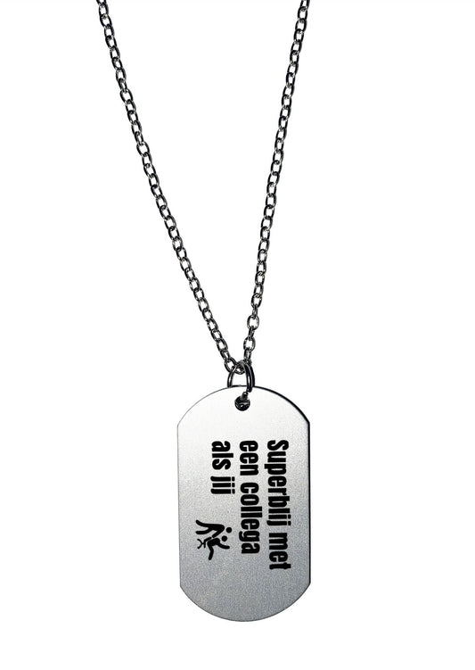 superblij met een collega als jij ketting