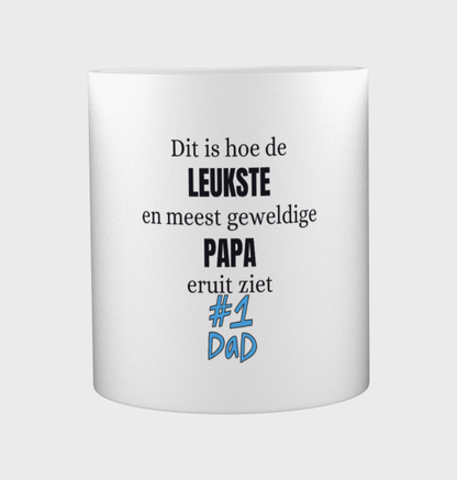 dit is hoe de leukste en geweldige papa uit ziet Koffiemok - Theemok