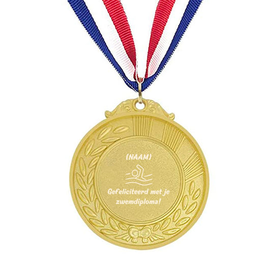 gefeliciteerd met je zwemdiploma medaille 🥇🥈🥉
