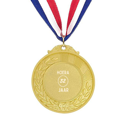 hoera 32 jaar medaille 🥇🥈🥉