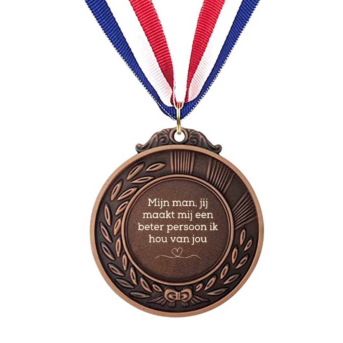 mijn man, jij maakt mij een beter persoon ik hou van jou medaille 🥇🥈🥉