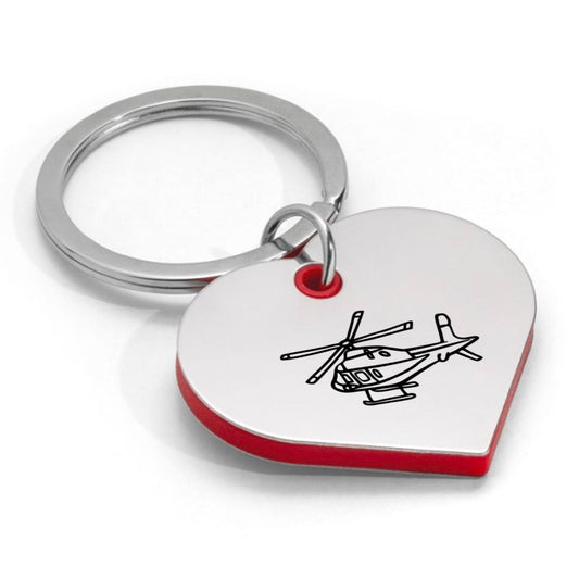 helikopter sleutelhanger hartvorm