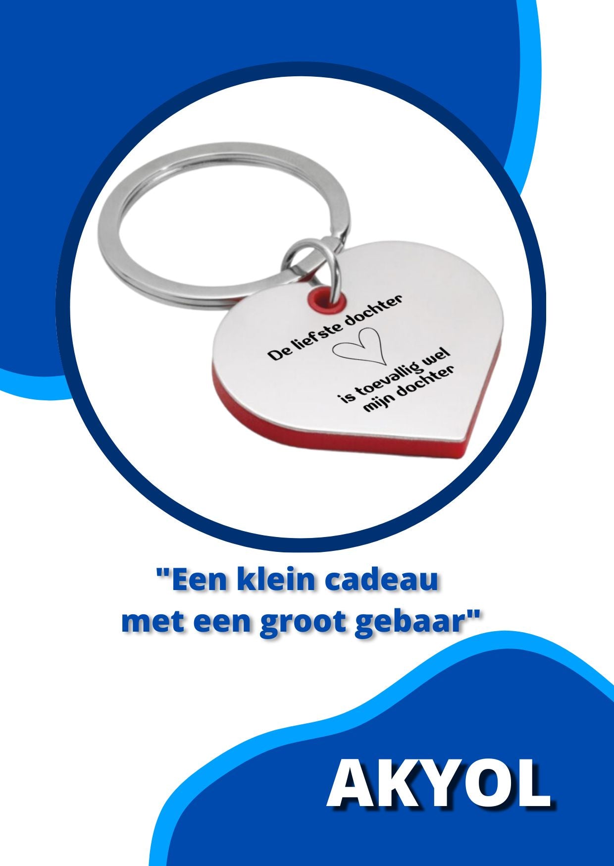 de liefste dochter is toevallig wel mijn dochter sleutelhanger hartvorm