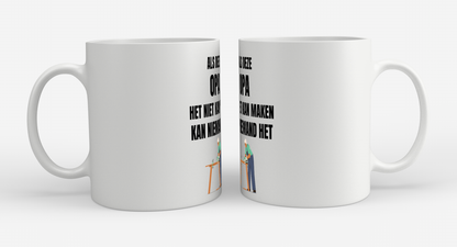 als opa het niet kan maken dan kan niemand het Koffiemok - Theemok