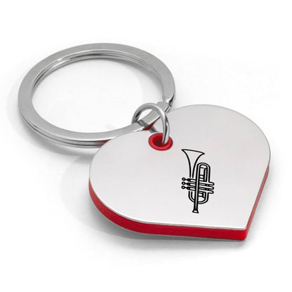saxofoon sleutelhanger hartvorm