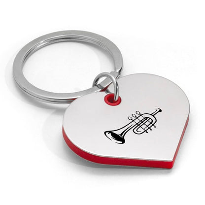 trompet sleutelhanger hartvorm