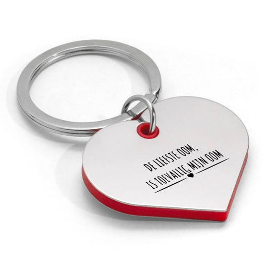 de liefste oom is toevallig mijn oom sleutelhanger hartvorm