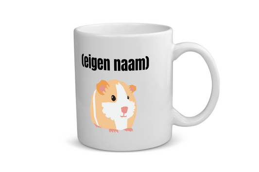 cavia met eigen naam Koffiemok - Theemok