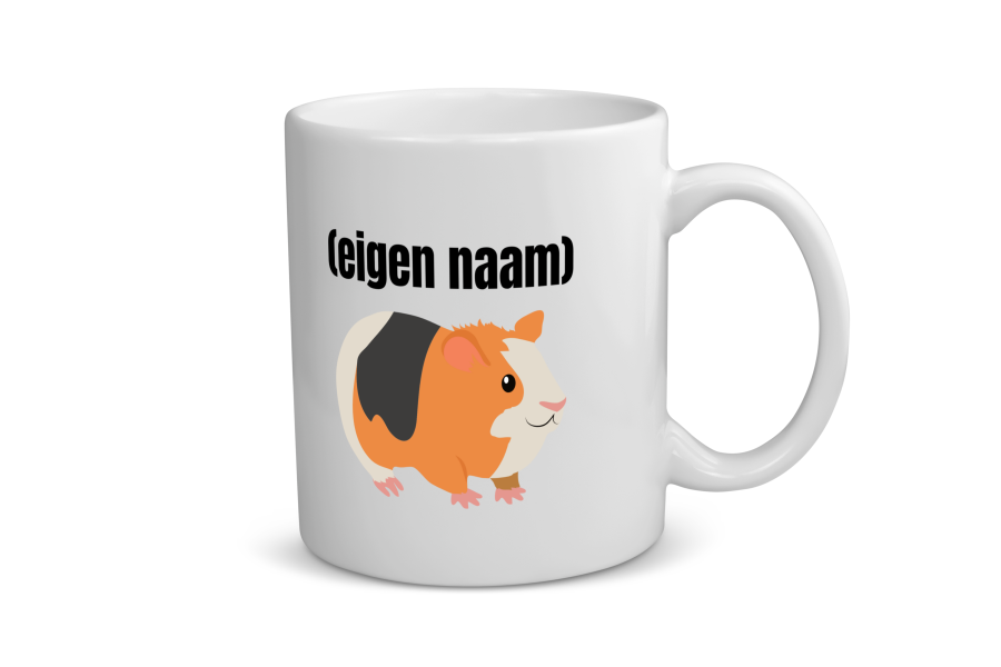 cavia met eigen naam Koffiemok - Theemok