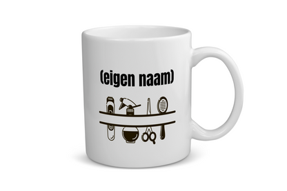 kappersmateriaal met eigen naam Koffiemok - Theemok