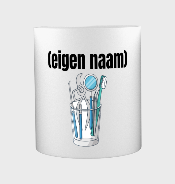 tandarts materiaal met eigen naam Koffiemok - Theemok