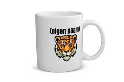 tijgerkop met eigen naam Koffiemok - Theemok