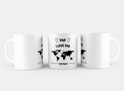 dad i love you this much Koffiemok - Theemok