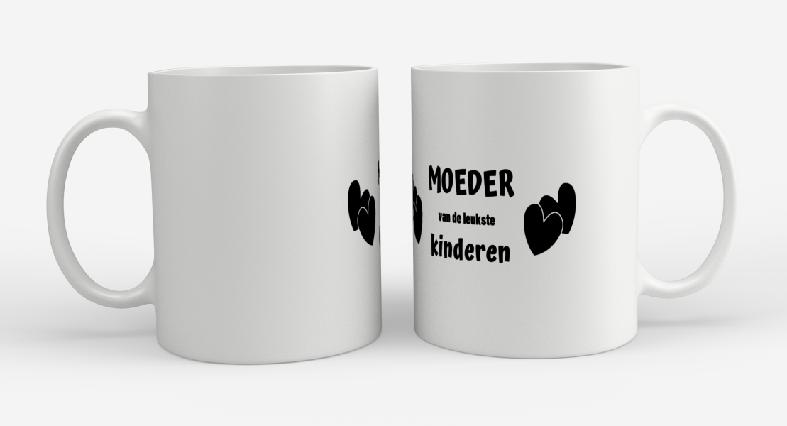 moeder van de leukste kinderen Koffiemok - Theemok
