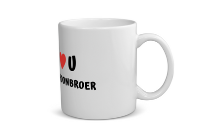 love u schoonbroer Koffiemok - Theemok