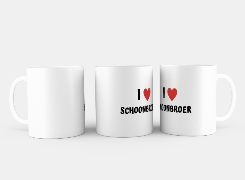 i love schoonbroer Koffiemok - Theemok