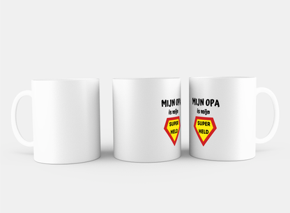 mijn opa is mijn superheld Koffiemok - Theemok