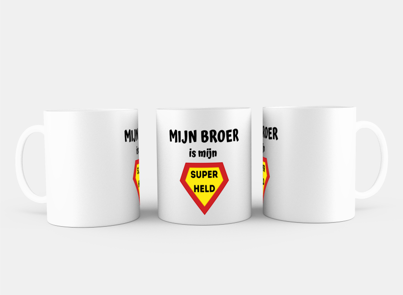 mijn broer is mijn superheld Koffiemok - Theemok