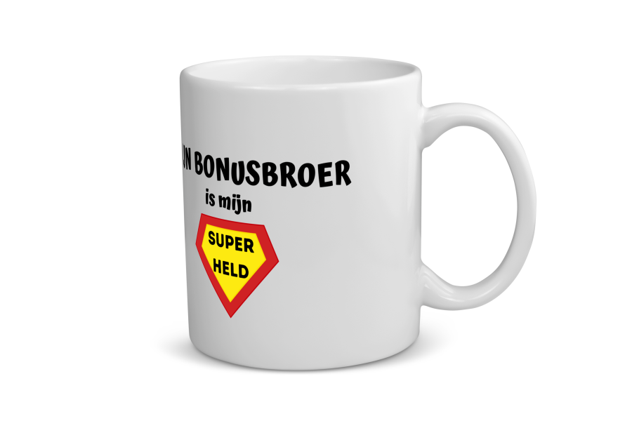 mijn bonusbroer is mijn superheld Koffiemok - Theemok