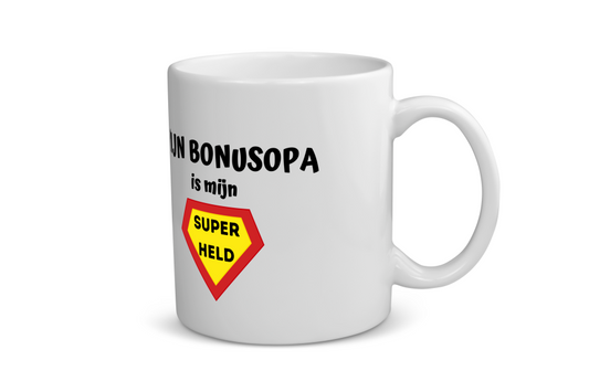 mijn bonusopa is mijn superheld Koffiemok - Theemok